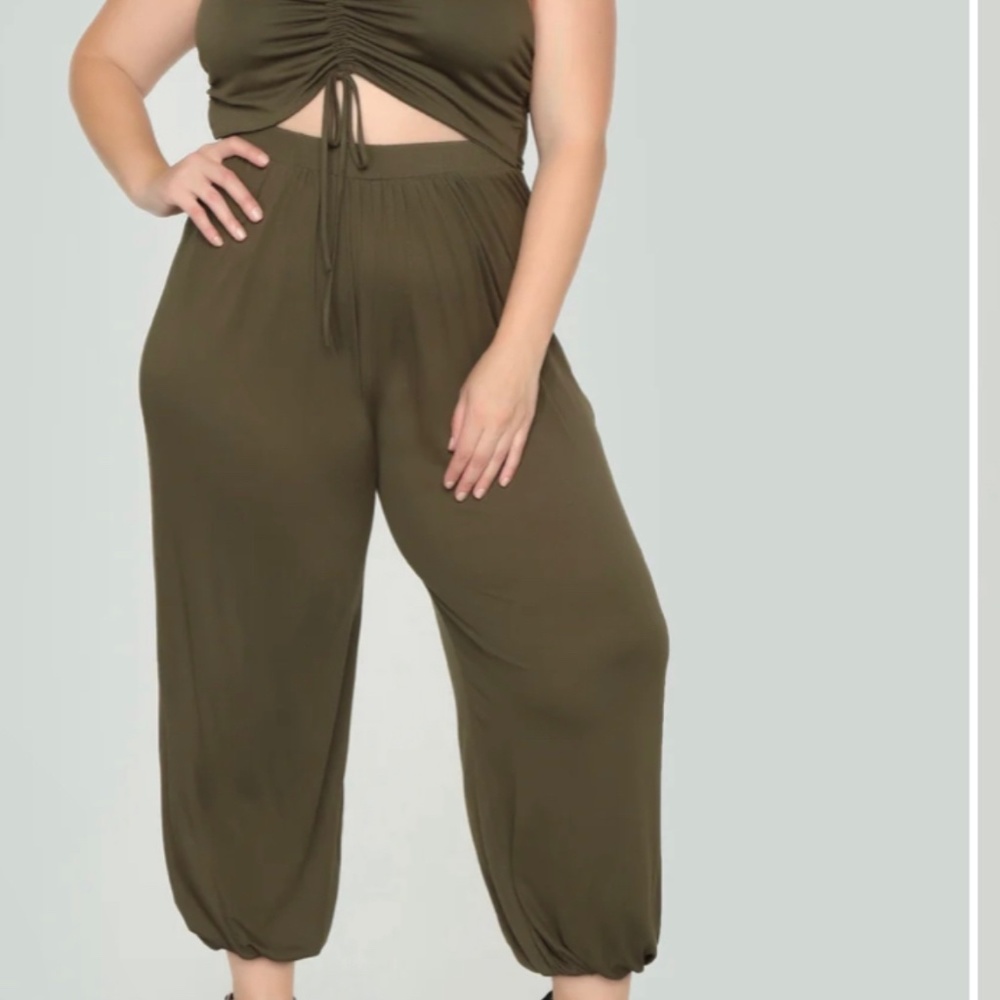 Army Green Jumpsuit